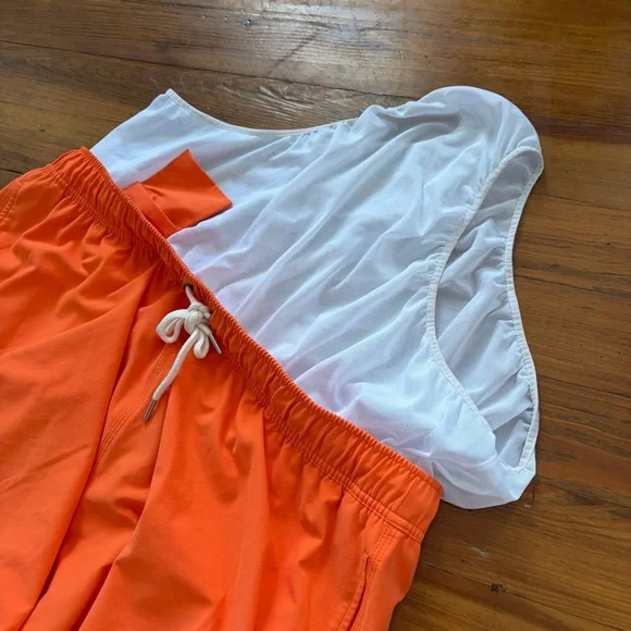 Brooks Brothers NEW Swim Trunks Shorts Orange Size XXL NWOT